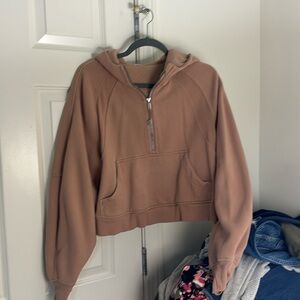 Lululemon Cropped Scuba Half Zip with Hood